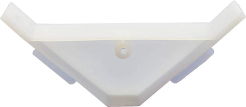Berta (40 Pieces) 90 Degree Cabinet Triangle Bracket, Plastic White Corner Support Braces