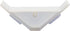 Berta (40 Pieces) 90 Degree Cabinet Triangle Bracket, Plastic White Corner Support Braces