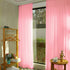 Chiffon Backdrop Curtain 5FTx8FT Baby Pink Chiffon Fabric Drapes Sheer Voile Curtains 2 Panels 29"x96" Sheer Photography Backdrop Drapes (29''x96''x2pcs, Pink)
