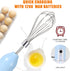 Egg Beater Whisk, Wireless Electric Multi-speed Control Rechargeable Batteries Balloon Whisk for Eggs, Milkshake Cream, Butter, Baby Food Fruits, Sauces and Soup for Kitchen,Camping,Party Gifts