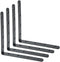 Alise 6x6 Inch Stainless Steel Shelf Bracket Heavy Duty Brackets for Floating Shelves Boards Wall Hanging Support,Black Finish 4 Pcs