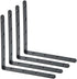 Alise 6x6 Inch Stainless Steel Shelf Bracket Heavy Duty Brackets for Floating Shelves Boards Wall Hanging Support,Black Finish 4 Pcs