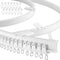 Z-Color Flexible Bendable Ceiling Curtain Track, Curved Ceiling Track for Curtains, Room Divider Ceiling Track Rail System (2 Meters /6.6 FT)