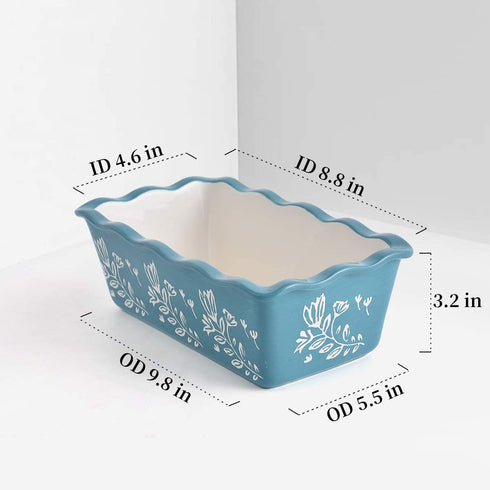 Wisenvoy Loaf Pan Bread Pan Ceramic loaf pans for baking 8.5 Inch x 4.5 Inch Baking Pans Nonstick Bread Pans for Baking