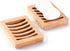3 Pack Bamboo Wood Soap Dish, Natural Drainage Bar Soap Holder, Soap Tray for Shower Bathroom Kitchen