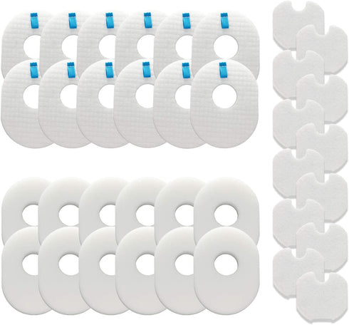 Lemige Vacuum Filters Replacement for Shark Rocket HV300, CS100, CS110, HV301, HV302, HV303, HV305, HV308, HV310, UV450, 12 Foam Filters + 12 Felt Filters + 12 Post-Filters, Compare to Part XFFV300