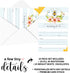Mama Bee Baby Shower Invitations with Envelopes (25 Pack) Blank Invitation for Gender Reveal Party Supplies Flowering Bumblebee Girl or Boy Set of Invites to Handwrite Your Details