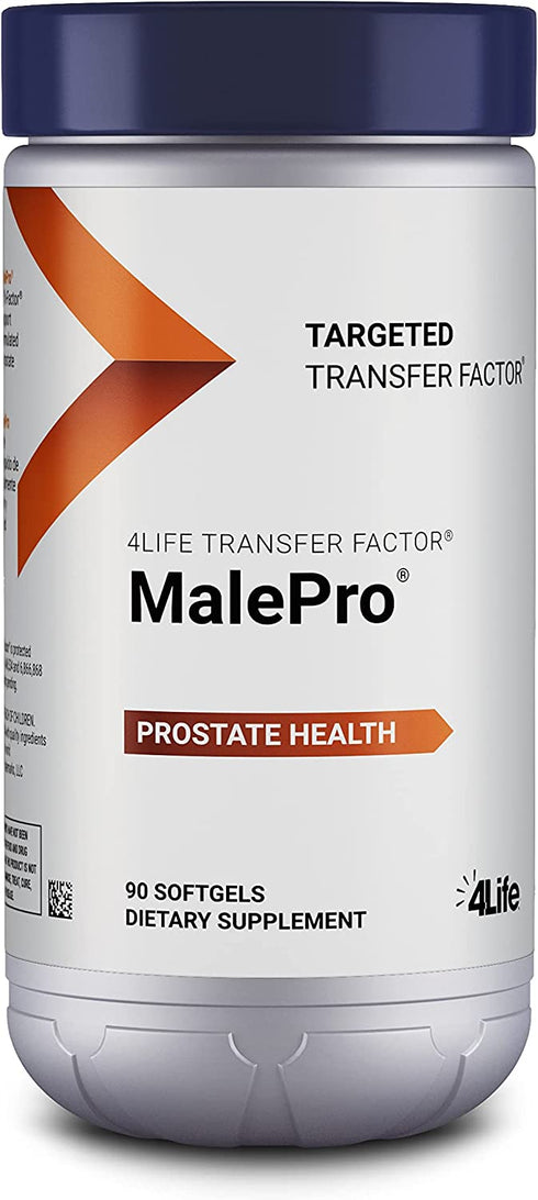 4Life Transfer Factor MalePro - Targeted Prostate Support with Saw Palmetto, Lycopene, and Kudzu - Immune System Support - 90 Softgels