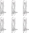 Lanzeuta 30Pcs Shelf Support Pegs Locking Cabinet Shelf Clips, Clear Shelf Holder Plastic Shelf Clips for Kitchen Cabinets Furniture Bookcase, Fits 5mm Diameter Hole & 0.79 Inch Thick Shelf