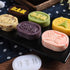 Xdodnev 6pcs Oval Press Cookie Stamp Moon Cake Decor Mould Barrel Mooncake Mold 100g DIY