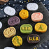 Xdodnev 6pcs Oval Press Cookie Stamp Moon Cake Decor Mould Barrel Mooncake Mold 100g DIY