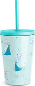 Simple Modern Disney Elsa Toddler Cup with Lid and Straw | Reusable Insulated Stainless Steel Kids Tumbler | Classic Collection | 12oz, Frozen Elsa's Snowflake