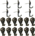 BAMI-LEE House Rose Push Pin Picture Hanger, Piece-18 Picture Hanging Nails on Wooden or Fabric Wall,Perfect for Decorative Photo Wall ,Jewelry Display (Antique Bronze)