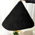 YOH Fluffy Soft Round Area Rugs for Kids Girls Room Princess Castle Plush Shaggy Carpet Cute Circle Furry Nursery Rug for Teen's Bedroom Living Room Home Decor Big Circular Floor Carpet 4'x4' Black