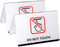 dealzEpic - Do Not Touch Table Top Sign | Clear White Acrylic Double-Sided Tabletop Sign - 4.1x2.6 inches | Set of 2