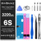 Battery for iPhone 6S, 2022 New Upgraded Higher Capacity 0 Cycle Battery Replacement for iPhone 6S Model A1633, A1688, A1700 with Complete Professional Repair Tool Kits