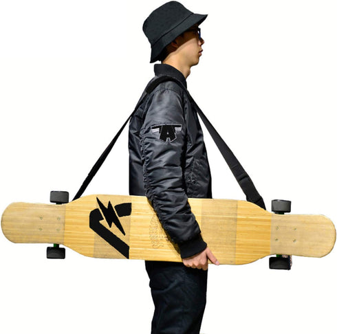 YS Sport Longboard Skateboard Sling Shoulder Carrier Backpack Shoulder Carry Strap