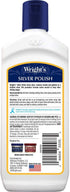 Wright's Silver Cleaner and Polish - 7 Ounce (2 Pack) Ammonia-Free - Use on Silver, Jewelry, Antique Silver