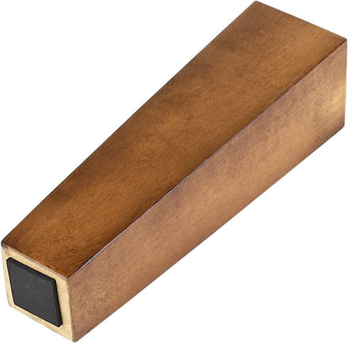 ProFurnitureParts Sandstone 9" Tall Tapered Wood Sofa Legs w/Anti-Skid Pads, Leg Plates Included Set of 4