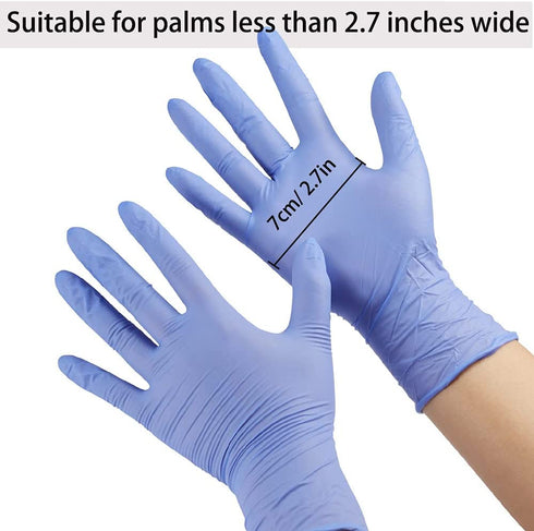 ZOMCHAIN Nitrile Gloves Kids Gloves Disposable, Nitrile Gloves for 4-10 Years - Latex Free, Powder Free - for Kids Festival Preparation, Crafting, Painting, Gardening, Cooking, Cleaning