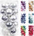Super Holiday 20PCS Christmas Ball Ornaments Set, Shatterproof Handpainted Decoration for Xmas Tree, Home Decor for Holiday, Party, Birthday, Wedding, Anniversary, Christmas- 80mm/3.14", Sliver/White.