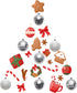 Super Holiday 20PCS Christmas Ball Ornaments Set, Shatterproof Handpainted Decoration for Xmas Tree, Home Decor for Holiday, Party, Birthday, Wedding, Anniversary, Christmas- 80mm/3.14", Sliver/White.