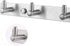 Towel Hook Rack Brushed Nickel - Sagmoc 16-Inch Coat Hook Rail Wall Mounted with 6 Heavy Duty Hooks, Durable Wall Hangers for Bedroom, Bathroom, Foyer, Hallway (304 Stainless Steel)