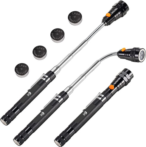Dream Master Christmas Gifts For Men Magnetic Pickup Tool with 3 LED Lights, Telescoping Magnet Flashlight, Cool Gadget Gifts for Dad, Handyman, Husband, Boyfriend or Women, 1 Pack