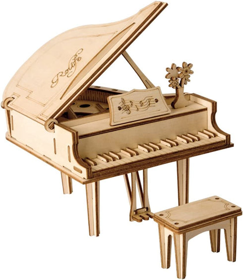 ROBOTIME 3D Laser-Cut Puzzle Grand Piano Model Kits DIY Arts & Crafts Great Gift Toys