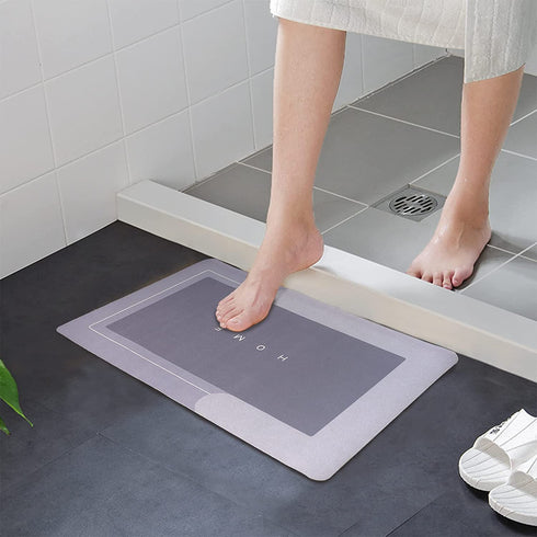 Super Absorbent Floor Mat?Quick Dry Bathmat , Floor Mat Soft Carpet Slip-Resistant Bathing Room Rug Floor Door, Washable Cushion Mat 23" x 16" (Square)