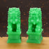 MDLUU Pair of Fu Foo Dogs, Guardian Lions, Feng Shui Lion Statues for Cash Register, Office Desk, House Warming, Store Opening Gift
