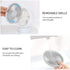SmartDevil USB Desk Fan, Small Personal Desktop Table Fan with Strong Wind, Quiet Operation Portable Mini Fan for Home Office Bedroom Table and Desktop (White)