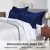 HOTBALZER Mulberry Silk Pillowcase for Hair and Skin, 22 Momme Natural 100% Silk Pillowcases Standard Size with Zipper, Soft Breathable Both Sides Pure Silk Pillow Cover, 1pc (Navy,Standard)