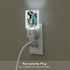 Dinosaur Tyrannosaurus T Rex Set of 2 Night Light Auto Sensor Dusk to Dawn Energy Efficient Plug in Led Nightlight Home