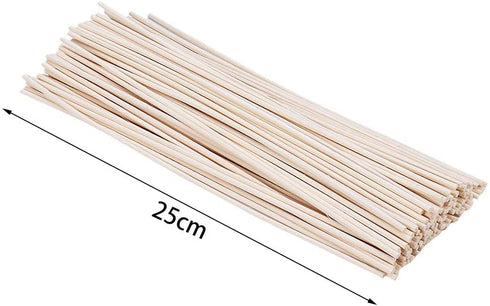 Wood Rattan Reed Sticks, Reed Diffuser Sticks, Essential Oil Aroma Diffuser Sticks (110 Pcs) 11" X 3mm