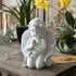 OwMell 6.3 Inch Kneeling Praying White Baby Cherubs/Angels Resin Garden Statue Figurine Indoor Outdoor Home Garden Decoration Wings Angel Statue Sculpture Memorial Statue
