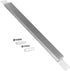 18 Inch Stainless Steel Magnetic Knife Bar Multi-Purpose Functionality Knife Holder Magnetic Knife Strip Magnetic Tool Organizer Home Organizer Easy Installation