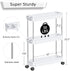 NOTHEIA Slim Storage Cart 3-Tier, Bathroom Organization Slide Out Cart, Laundry Organization and Storage Utility Cart, Snack Cart with Wheels Thin Space Solutions, White