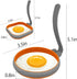 Silicone Egg Rings For Frying Eggs, Goylser Blackstone Egg Rings For Griddle, Round Egg Frying Rings Pack of 4, Nonstick Food Grade Silicon Egg Maker Pancake Rings Grey