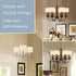 Wellmet Small Lamp Shade,ONLY for Candle Bulbs,Clip-on Drum Lamp Shades,Set of 6, 5.5"x 5.5"x5",Cream White