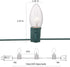 Romasaty C9 Christmas String Lights,Outdoor Weatherproof Lighting Incandescent Replacement String Lights with 25FT Warm White Clear Bulbs for Christmas Lights Commercial Grade-Green Wire