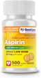 GenCare - Aspirin Pain Reliever (NSAID) 81 mg (500 Coated Tablets) Adult Low Dose | Safe Pain Relief Enteric Coated Aspirin Pills | Muscle Pain & Menstrual Pain Relief | Generic Bayer