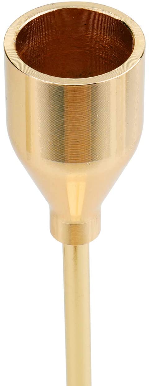 Suwimut Set of 3 Gold Candle Holders for Tapered Candles, Table Decorative Candlestick Holders Metal Candle Stand Fits 3/4 Inch Slim Candles and Led for Dining Party Wedding
