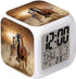 Cointone Led Alarm Clock Horse Design Creative Desk Table Clock Glowing Electronic Colorful Digital Alarm Clock for Unisex Adults Kids Toy Birthday Present