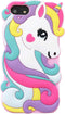 iFunny Unicorn Case for iPhone 5S/SE 2016 (Not for iPhone SE 2020 4.7inch),3D Cute Cartoon Animal Unicorn Soft Rubber Silicone Phone Case for for iPhone 5 5S 5C SE(2016) 4.0 inch (Pink)