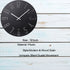 Wall Clock 12" Silent Non-Ticking Modern Style Wooden Wall Clocks Decorative for Office Home Bedroom School (Black)