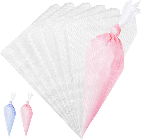 Meao 100 Pcs Large Thickened 24" Inch Disposable Cream Pastry Bags Icing Piping Bags Decorating Bags for Cake Cupcakes Frosting #B