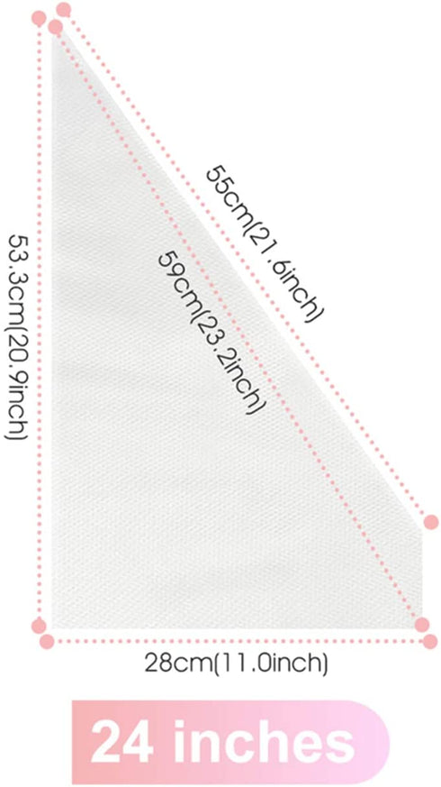 Disposable Piping Bag, FantasyDay 100 Pieces 24 Inch Disposable Icing Pastry Bag Extra Thick Cake Cupcake Decorating Bag - Anti-Burst Pastry Bag for Cream Icing Frosting Candy Cake Decorating Supplies