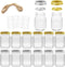 Mason Jars, SPANLA 16 OZ Mason Jars Glass Jars with Regular Lids and Bands, Ideal for Jam, Honey, Wedding Favors, Shower Favors, Baby Foods, DIY Magnetic Spice Jars, 12 PACK, 12 Whiteboard Labels