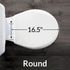 MAYFAIR 841EC 047 Cameron Toilet Seat will Never Loosen and Easily Remove, ROUND, Durable Enameled Wood, Black